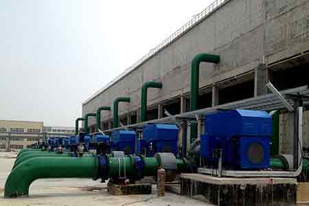 KPS系列单级双吸宝威体育（中国）官方网站在江苏虹港石化使用现场