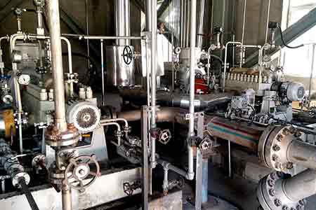 KHP系列卧式中开多级宝威体育（中国）官方网站在兴安盟博源化学公司使用现场