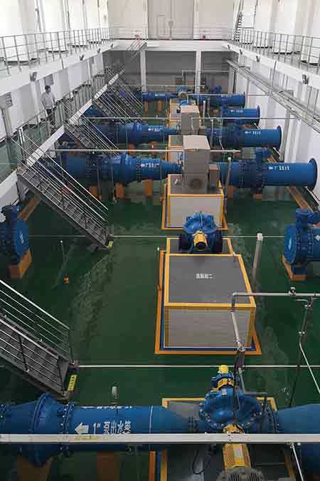 KPS系列单级双吸宝威体育（中国）官方网站在平顶山市自来水公司使用现场