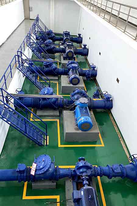 KPS系列单级双吸宝威体育（中国）官方网站在江西进贤润泉高桥水厂使用现场