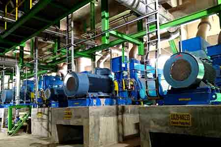 肯富来液环泵机组在印尼APP造纸厂使用现场