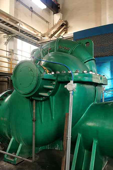 KPS系列单级双吸宝威体育（中国）官方网站在鄂尔多斯新航能源有限公司循环水泵节能改造使用现场